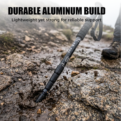 ⛰️✨ Adjustable Aluminum Alloy Trekking Pole – Durable, Shock-Absorbing, Lightweight