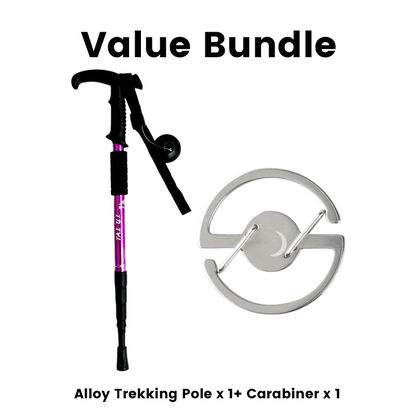 ⛰️✨ Adjustable Aluminum Alloy Trekking Pole – Durable, Shock-Absorbing, Lightweight