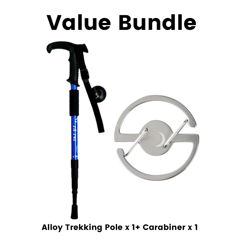 ⛰️✨ Adjustable Aluminum Alloy Trekking Pole – Durable, Shock-Absorbing, Lightweight