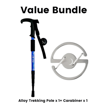⛰️✨ Adjustable Aluminum Alloy Trekking Pole – Durable, Shock-Absorbing, Lightweight