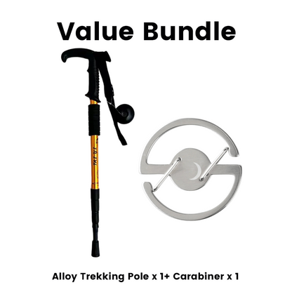 ⛰️✨ Adjustable Aluminum Alloy Trekking Pole – Durable, Shock-Absorbing, Lightweight