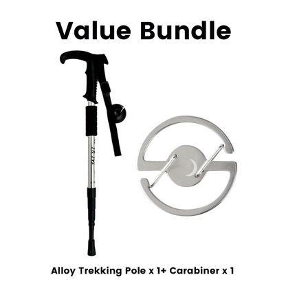⛰️✨ Adjustable Aluminum Alloy Trekking Pole – Durable, Shock-Absorbing, Lightweight