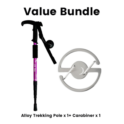 ⛰️✨ Adjustable Aluminum Alloy Trekking Pole – Durable, Shock-Absorbing, Lightweight