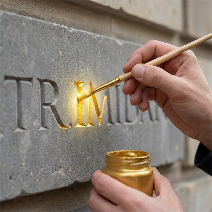 High Adhesion Multi-Surface Gold Foil Paint