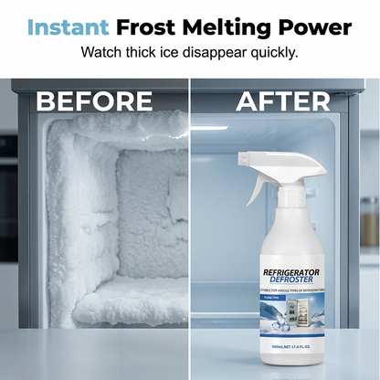 ❄️💨 50% OFF! Rapid Refrigerator Defroster Spray – Instant frost melting, no scraping. Food safe, easy spray. Save time & energy. 🧊✨