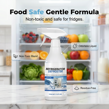 ❄️💨 50% OFF! Rapid Refrigerator Defroster Spray – Instant frost melting, no scraping. Food safe, easy spray. Save time & energy. 🧊✨