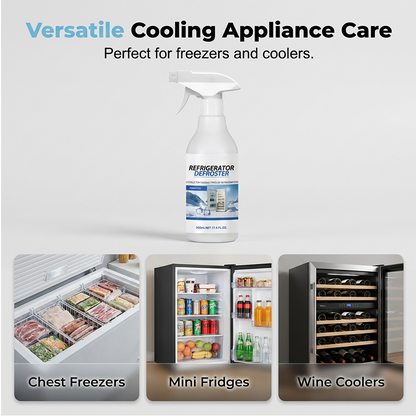 ❄️💨 50% OFF! Rapid Refrigerator Defroster Spray – Instant frost melting, no scraping. Food safe, easy spray. Save time & energy. 🧊✨