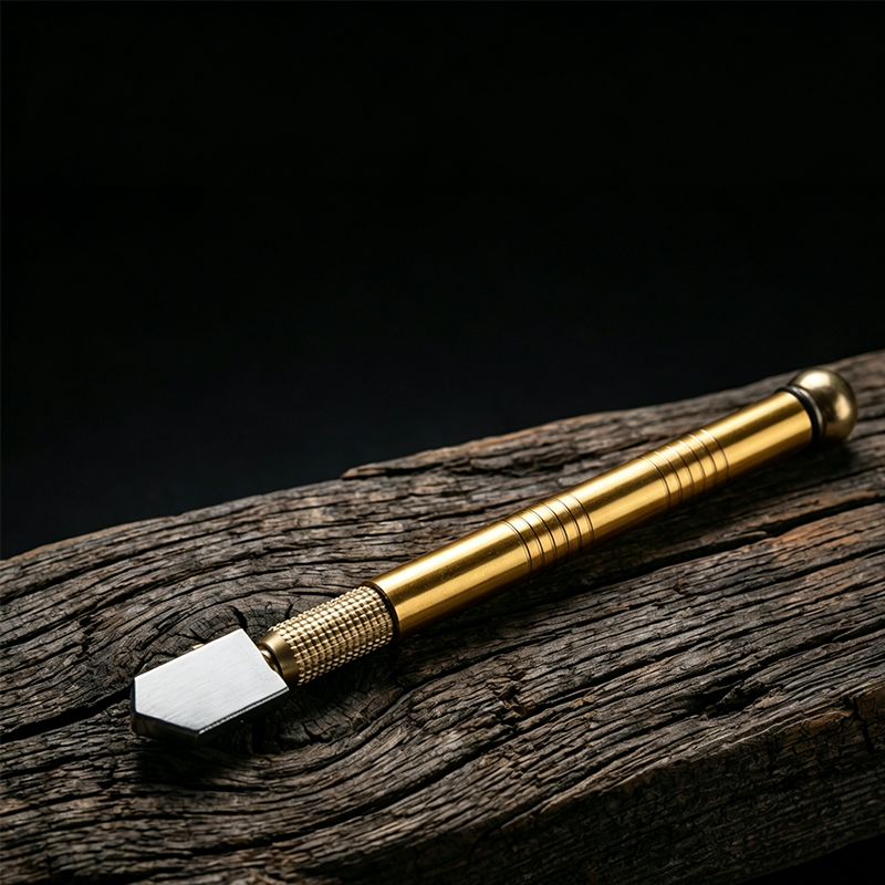 Professional pen-style glass cutter – Carbide wheel, ergonomic grip, and precise cutting – perfect for mirrors, windows, or glass art