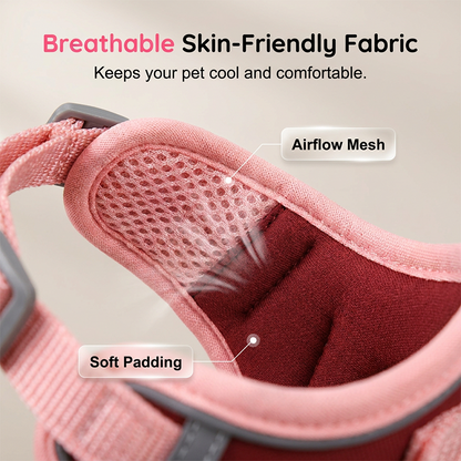 Adjustable Padded Dog Vest Harness with Leash
