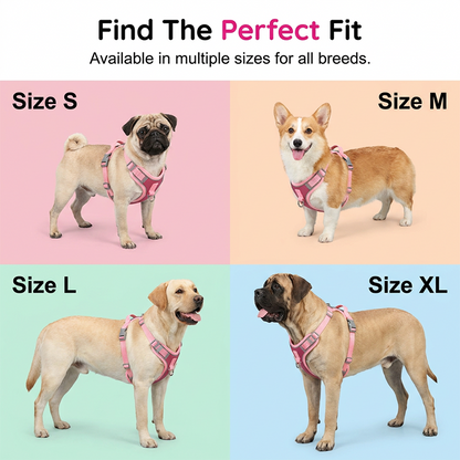 Adjustable Padded Dog Vest Harness with Leash