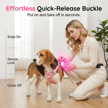 Adjustable Padded Dog Vest Harness with Leash
