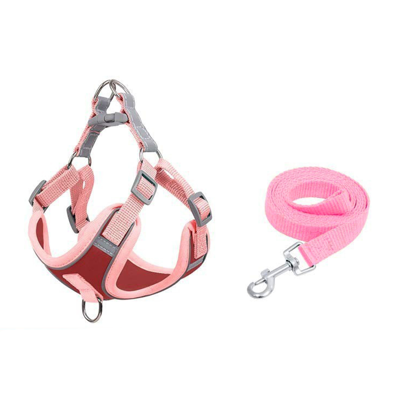 Adjustable Padded Dog Vest Harness with Leash