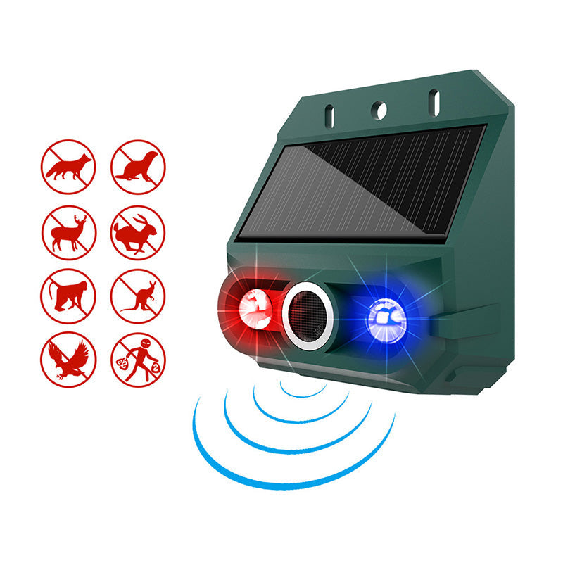 Solar-Powered Ultrasonic Animal Repellent