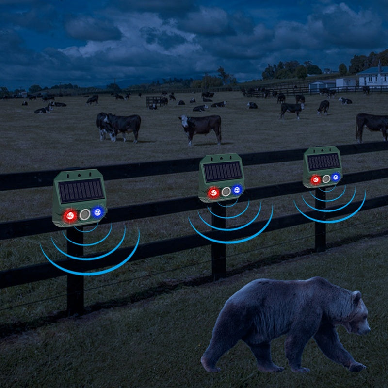 Solar-Powered Ultrasonic Animal Repellent