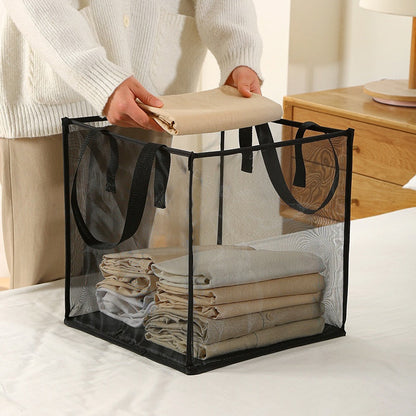 Foldable Mesh Laundry Hamper with Handles