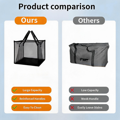 Foldable Mesh Laundry Hamper with Handles