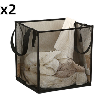 Foldable Mesh Laundry Hamper with Handles