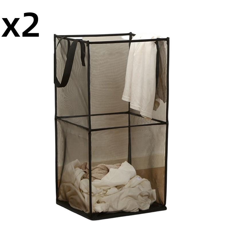 Foldable Mesh Laundry Hamper with Handles