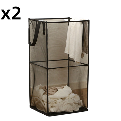 Foldable Mesh Laundry Hamper with Handles