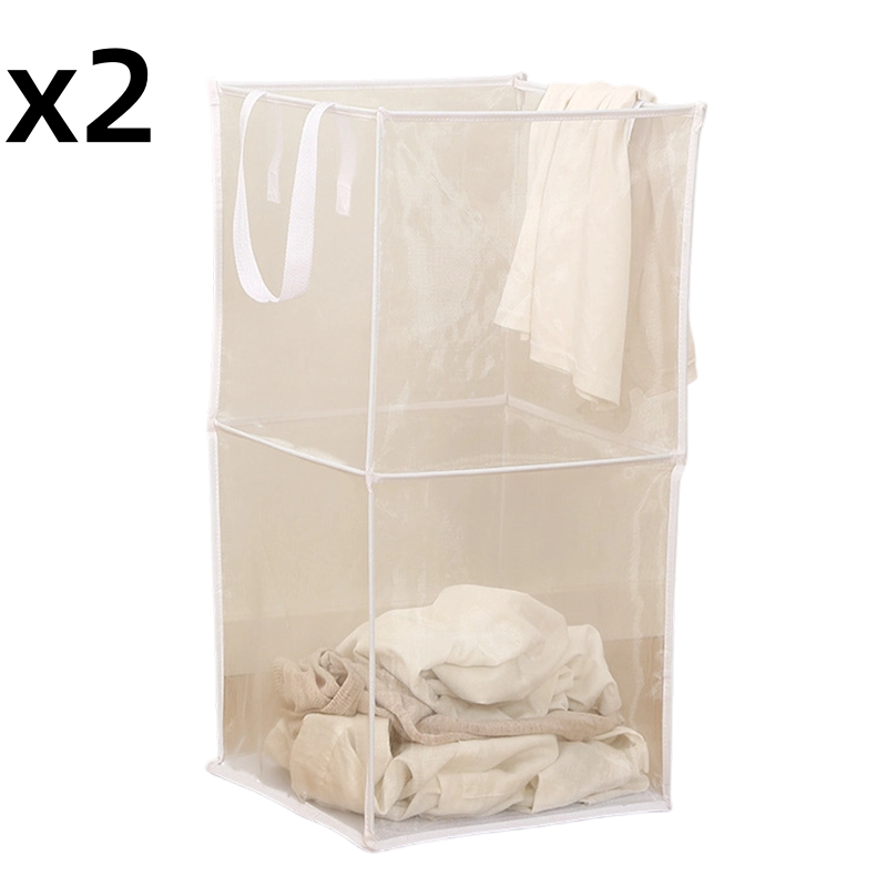 Foldable Mesh Laundry Hamper with Handles