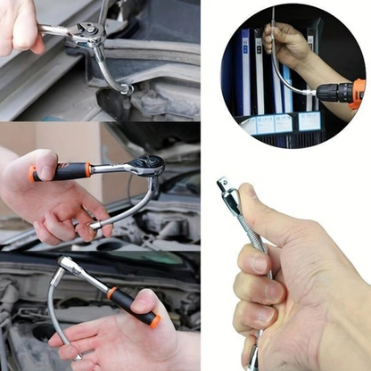 🔩Flexible Socket Extension Bar – Cr-V Steel, Multiple Sizes, Locking