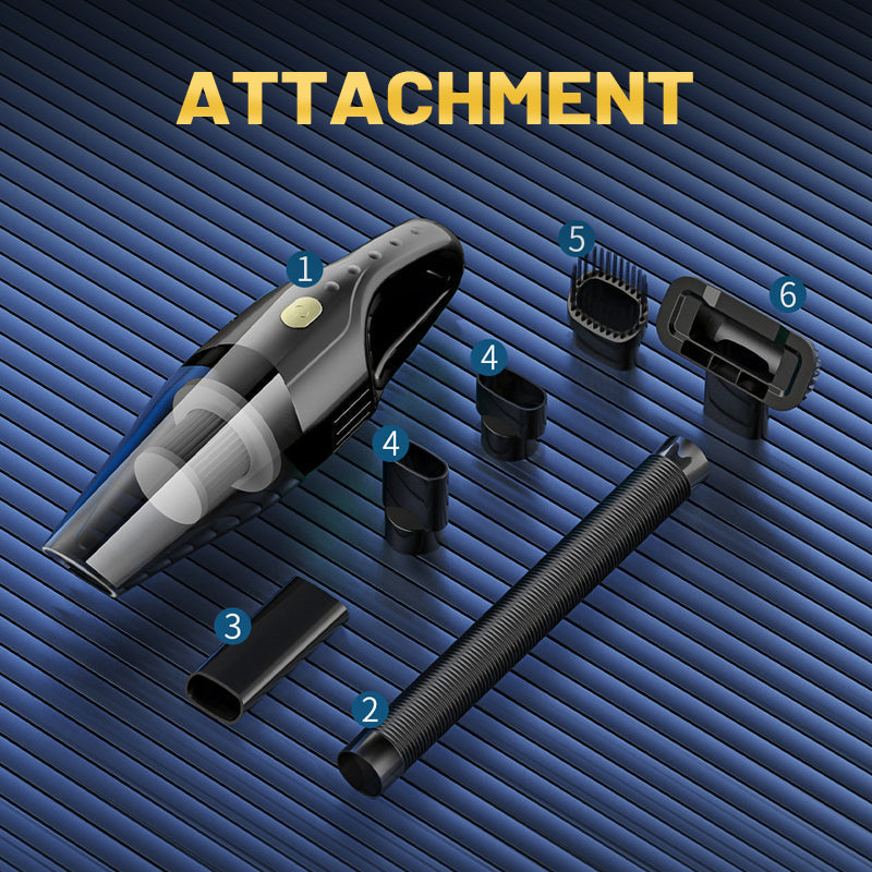 🌀Multifunctional Car Vacuum – Strong suction, blow & inflate