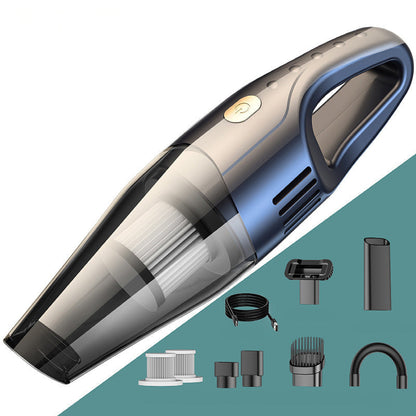 🌀Multifunctional Car Vacuum – Strong suction, blow & inflate