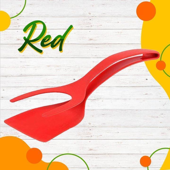 🥩 2-in-1 Spatula Clip – Heat-Resistant Silicone & Non-Slip Handle – Kitchen Cooking Essential