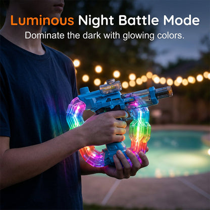 🌈🔫Rainbow Light-Up Electric Water Blaster