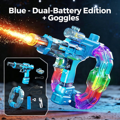 🌈🔫Rainbow Light-Up Electric Water Blaster