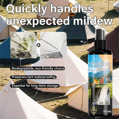 🧴Outdoor Mildew Stain Cleaner – Spray on, wipes off mold instantly. Eco‑friendly, won‘t ruin waterproofing. Tent, awning, shower curtain – all like new! 🏕️💪