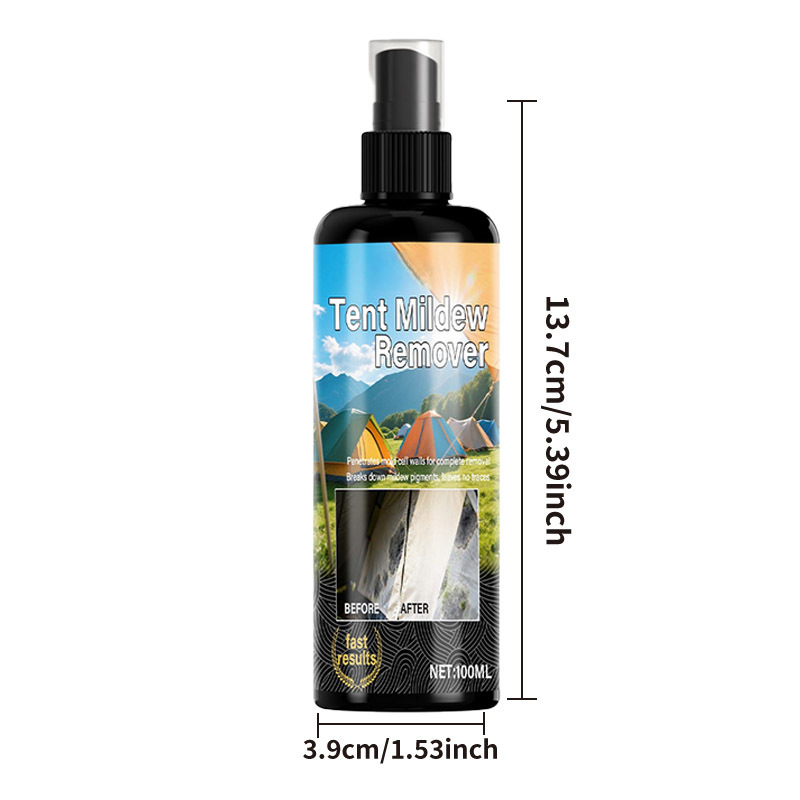 🧴Outdoor Mildew Stain Cleaner – Spray on, wipes off mold instantly. Eco‑friendly, won‘t ruin waterproofing. Tent, awning, shower curtain – all like new! 🏕️💪