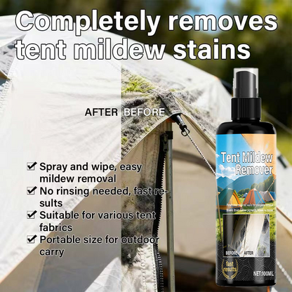 🧴Outdoor Mildew Stain Cleaner – Spray on, wipes off mold instantly. Eco‑friendly, won‘t ruin waterproofing. Tent, awning, shower curtain – all like new! 🏕️💪