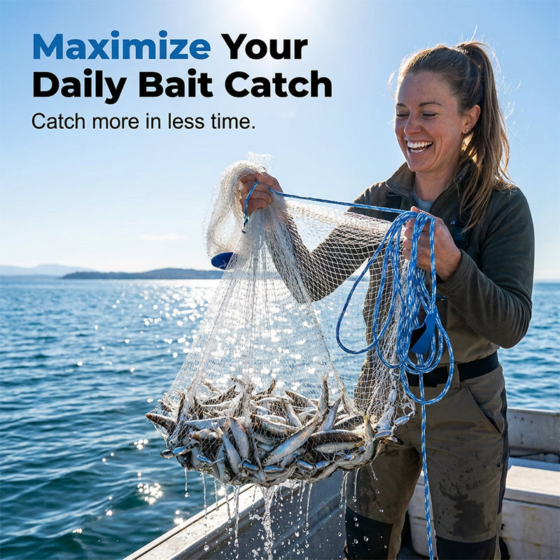 🎣 LIMITED-TIME 50% OFF! ✨ Easy-Throw Cast Net – Heavy-Duty Mesh, Rapid Sinking, Versatile 🌊