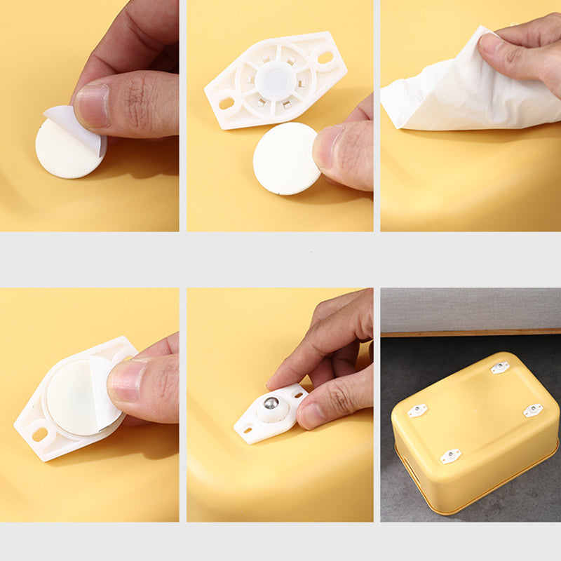 🎁Universal 360° Rotating Self-Adhesive Wheels Set