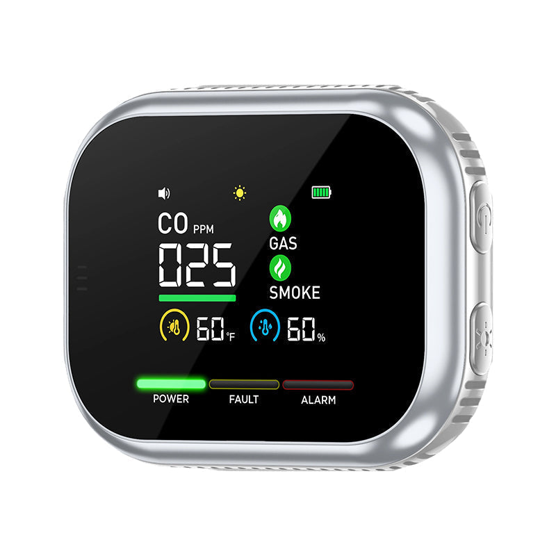 🎉Portable Multi-Gas Alarm with LCD Display & Battery Backup