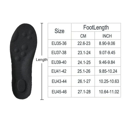 High-elasticity latex sports insoles