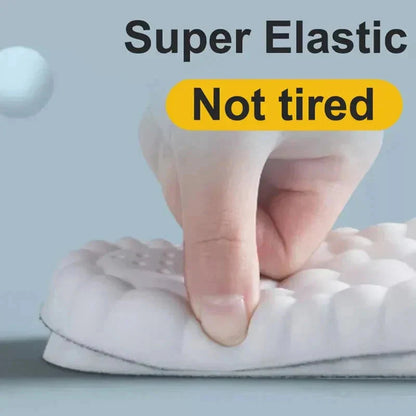 High-elasticity latex sports insoles