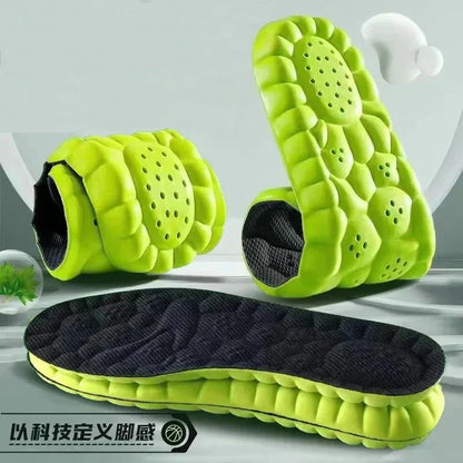 High-elasticity latex sports insoles