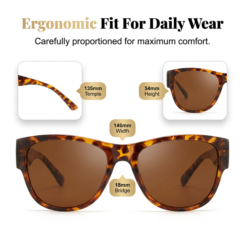 ☀️Big Sunglasses to Wear Over Glasses for Women