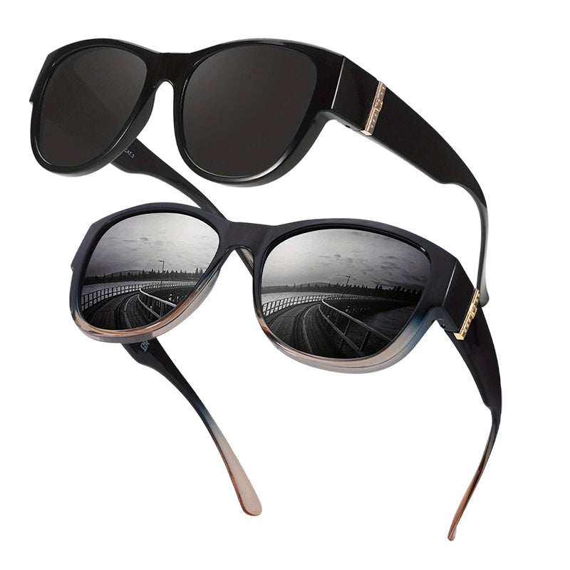 ☀️Big Sunglasses to Wear Over Glasses for Women