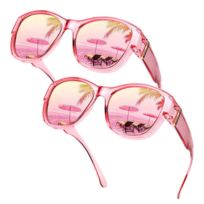 ☀️Big Sunglasses to Wear Over Glasses for Women