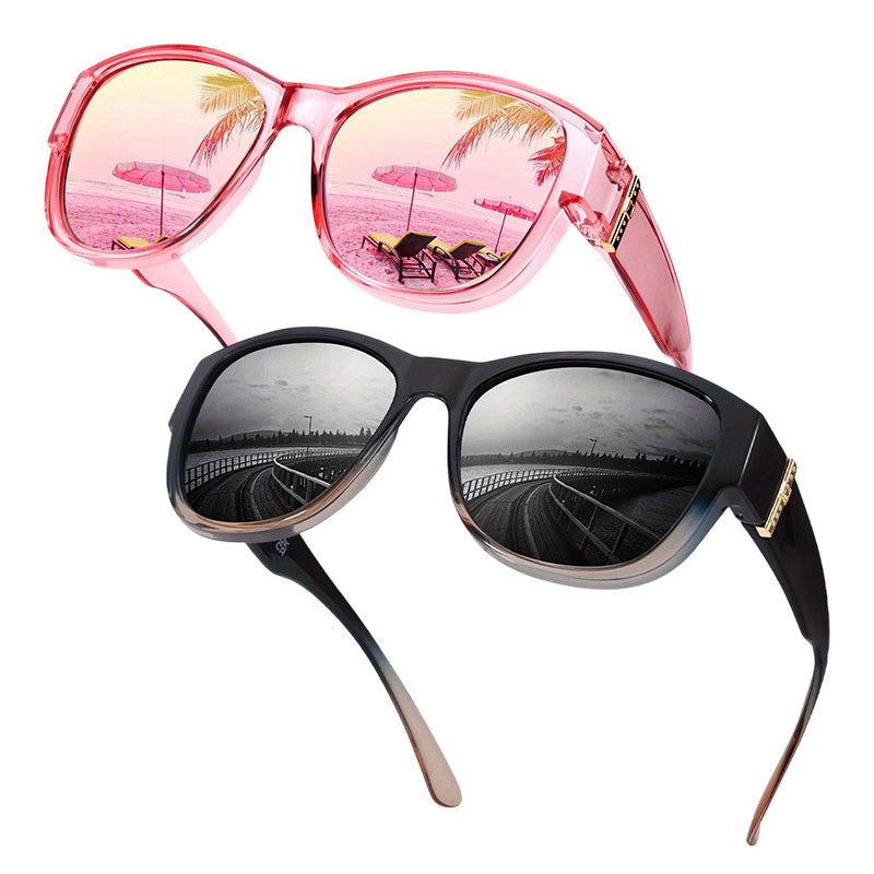 ☀️Big Sunglasses to Wear Over Glasses for Women