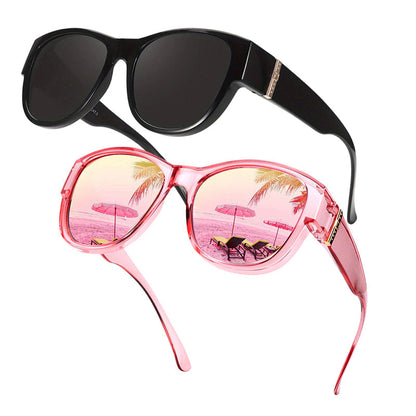 ☀️Big Sunglasses to Wear Over Glasses for Women