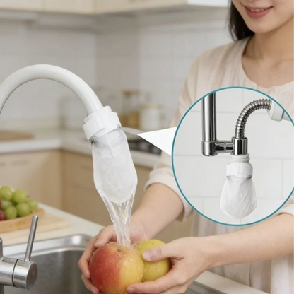💥Anti-Splash Kitchen Faucet Cotton Filter for Sediment & Rust Removal