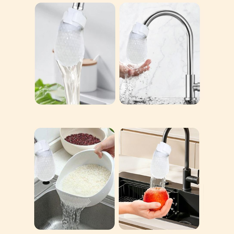 💥Anti-Splash Kitchen Faucet Cotton Filter for Sediment & Rust Removal