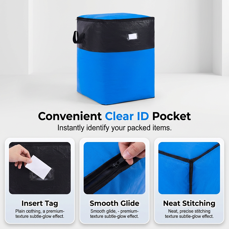 📦🧳Collapsible Storage and Moving Bag – Heavy-duty handles & zippered closure – Folds flat, perfect for moving, travel or closet organization – reusable & easy to clean 🏠