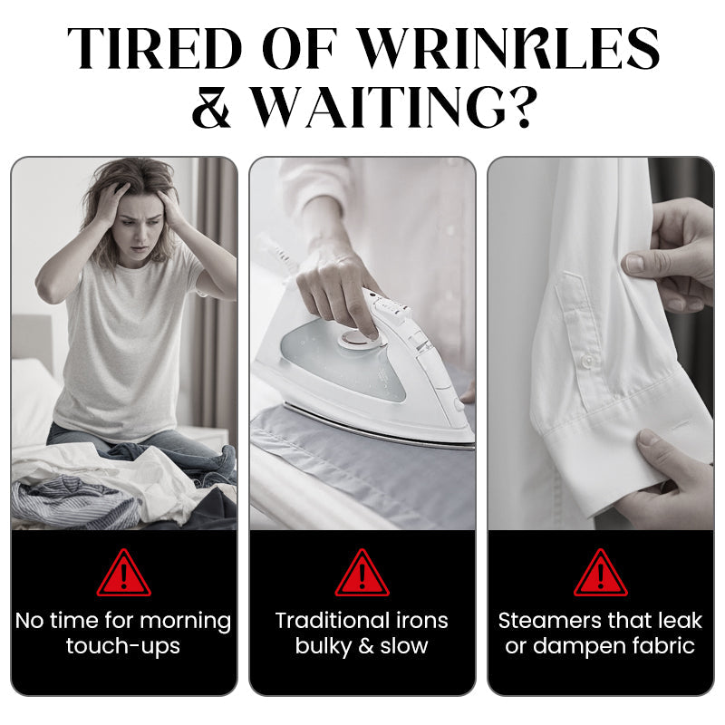 💥Foldable Handheld Steamer with 180° Rotating Handle
