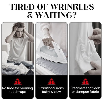 💥Foldable Handheld Steamer with 180° Rotating Handle