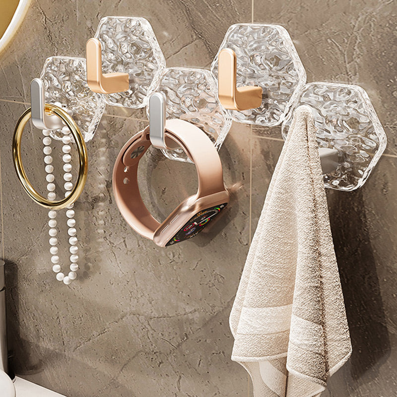 Punch-Free Ripple Wall Adhesive Hooks